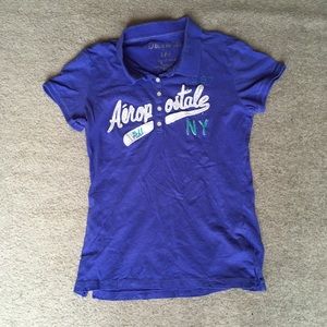 Aeropostale Purple Polo Shirt
